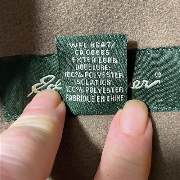 EDDIE BAUER FULL ZIP VEST LIGHT BLUE & BROWN INSULATED JACKET Sz 4X EUC - Picture 6 of 12